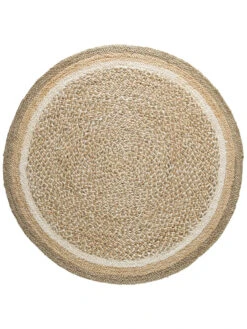 Jute-Teppich, Multicolor -Sweet Beteppiche Geschaft Almenara JuteTeppich beige Multicolor 150rund pla