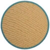 Sisal-Teppich, Petrol -Sweet Beteppiche Geschaft ArubaNature SisalTeppich gruen petrol 160rund pla