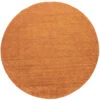 Woll-Teppich, Kupfer -Sweet Beteppiche Geschaft Barwala Gabbehteppich terracotta Kupfer 200rund pla2