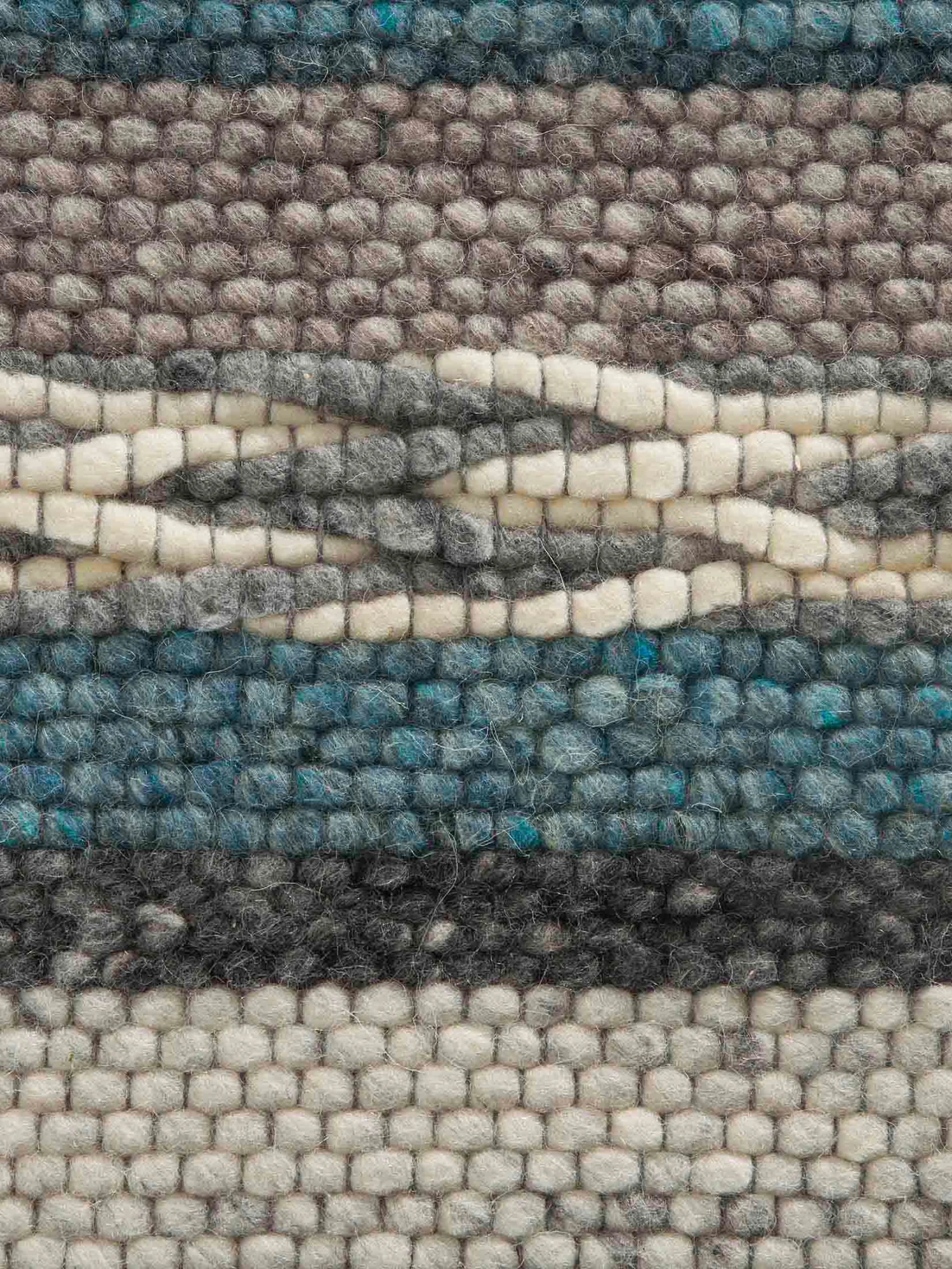 Woll-Teppich, Blue Stripes 6 Woll-Teppich, Blue Stripes – Bild 4