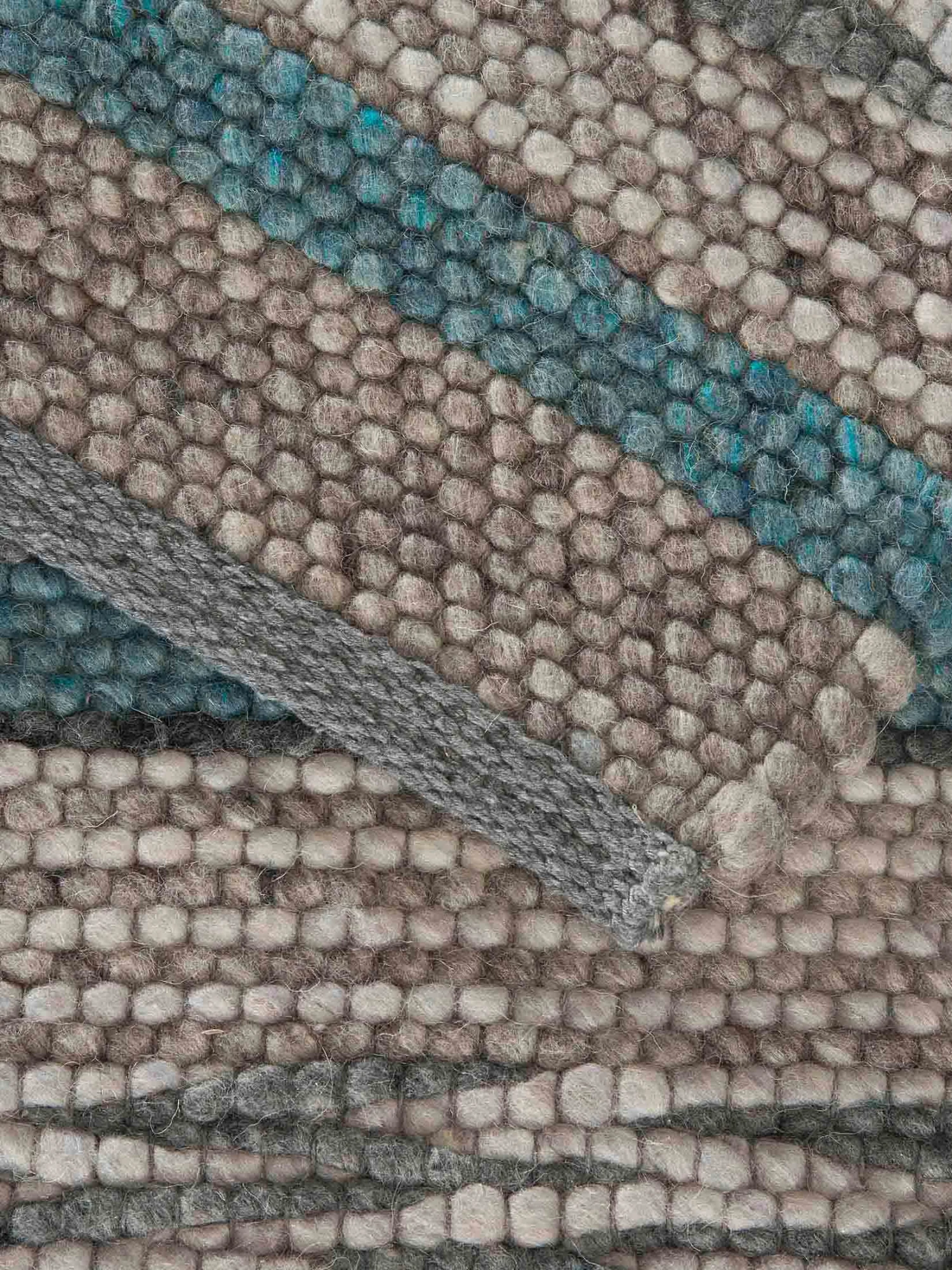 Woll-Teppich, Blue Stripes 7 Woll-Teppich, Blue Stripes – Bild 5