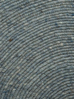 Woll-Teppich, Aqua -Sweet Beteppiche Geschaft Bjoerna HandwebTeppich Blau Aqua 200rund lup