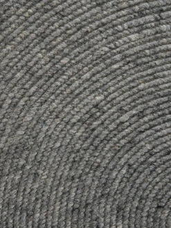 Woll-Teppich, Light Grey -Sweet Beteppiche Geschaft Bjoerna HandwebTeppich Grau LightGrey 200rund lup