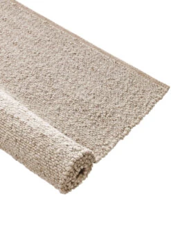 Woll-Teppich, Beach -Sweet Beteppiche Geschaft Borgholm Handwebteppich beige beach rol