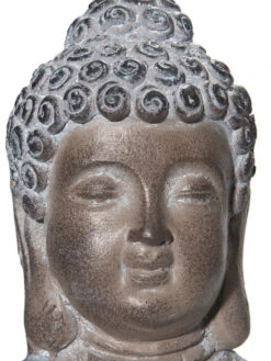 Figur, Grau -Sweet Beteppiche Geschaft BuddhaSmile Figur Braun Grau 17x24x34 lup