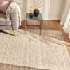 Woll-Teppich, Dunkelbeige 1 Woll-Teppich, Dunkelbeige -Sweet Beteppiche Geschaft Damhus HandwebTeppich Beige Dunkelbeige 170x230 mil