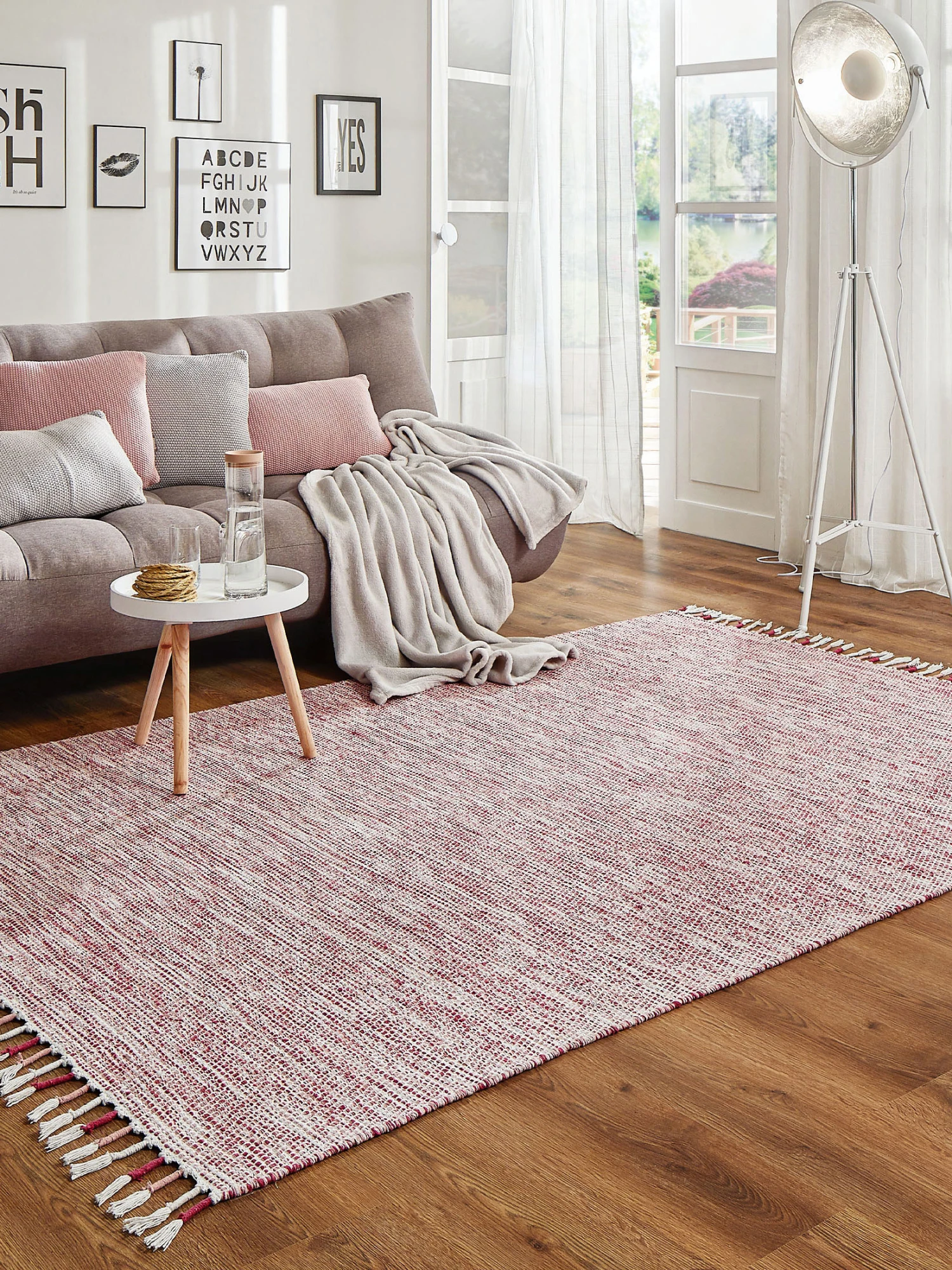 Sweet Beteppiche Geschaft -Sweet Beteppiche Geschaft Fiandberg FlachgewebeTeppich Rosa Pink 170x240 mil2