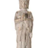 Figur, Weiss/Gold -Sweet Beteppiche Geschaft Gartenbuddha Figur Grau WeissGold 14x13x46 pla