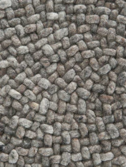 Woll-Teppich, Grey Natural -Sweet Beteppiche Geschaft Harpsund HandwebTeppich Grau GreyNatural 150rund lup