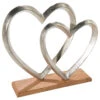 Objekt, Nickel -Sweet Beteppiche Geschaft HeartforTwo Aufsteller Silber Nickel 8x27x272C9 per2
