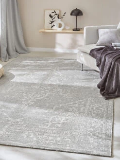 Baumwoll-Teppich, Vintage Grey