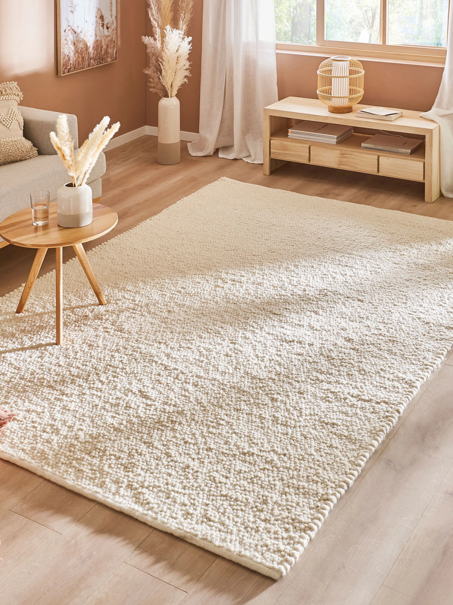 Woll-Teppich, Scandic White 3 Woll-Teppich, Scandic White