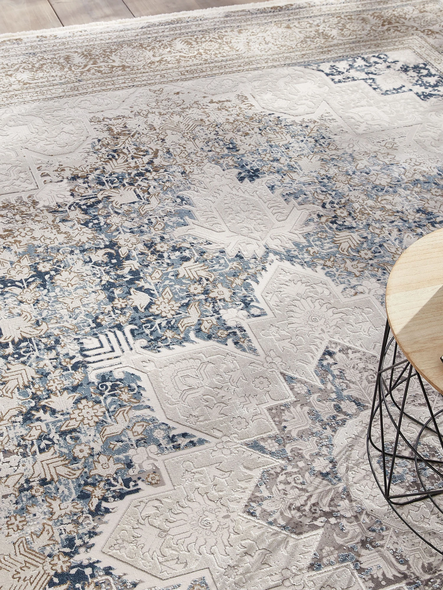 Vintage-Teppich, Bleu 4 Vintage-Teppich, Bleu – Bild 2