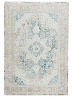 Vintage-Teppich, Bleu 10 Vintage-Teppich, Bleu -Sweet Beteppiche Geschaft Kingfield VintageTeppich Blau Bleu 200x290 pla