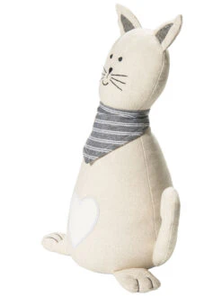 Figur, Beige -Sweet Beteppiche Geschaft Kitty Tuerstopper Beige 13x14x30 per2