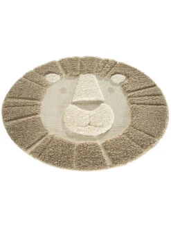 Kinder-Teppich, Beige -Sweet Beteppiche Geschaft Lioness KinderTeppich Beige 120rund fper