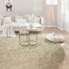 Hochflor-Teppich, Hellbeige -Sweet Beteppiche Geschaft Lounge UniTeppich Hellbeige 200rund mil