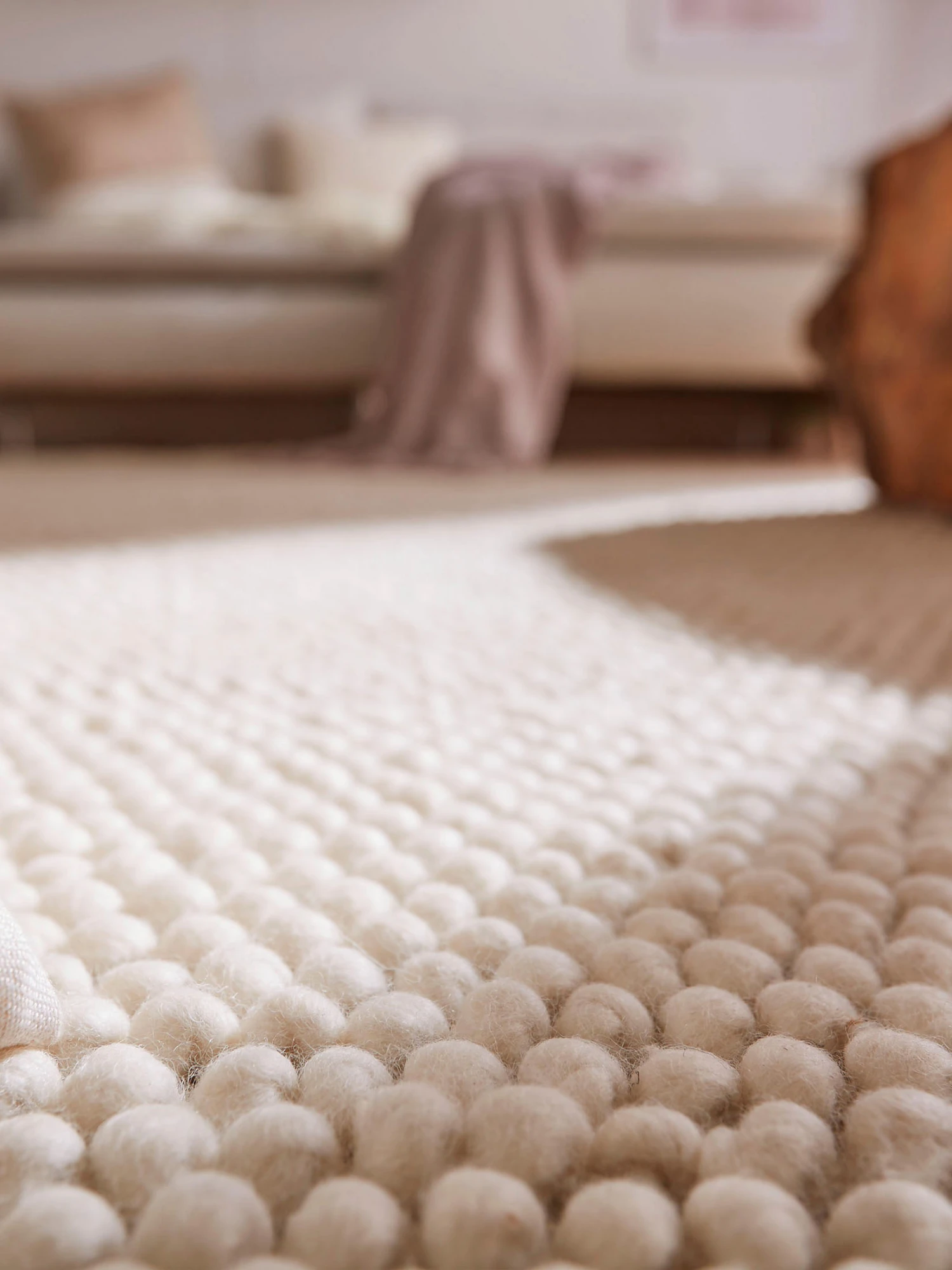 Woll-Teppich, Vanity White 6 Woll-Teppich, Vanity White – Bild 4