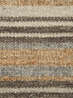 Baumwoll-Teppich, Sand Stripes -Sweet Beteppiche Geschaft Miana FlachgewebeTeppich Beige SandStripes 200x300 lup