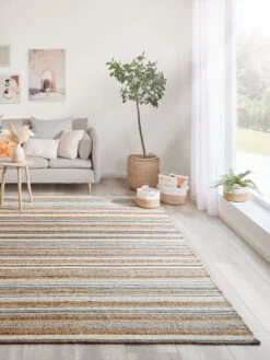 Baumwoll-Teppich, Sand Stripes