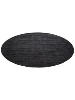 Viskose-Teppich, Schiefer -Sweet Beteppiche Geschaft Miramar UniTeppich Schwarz Schiefer 200rund fper