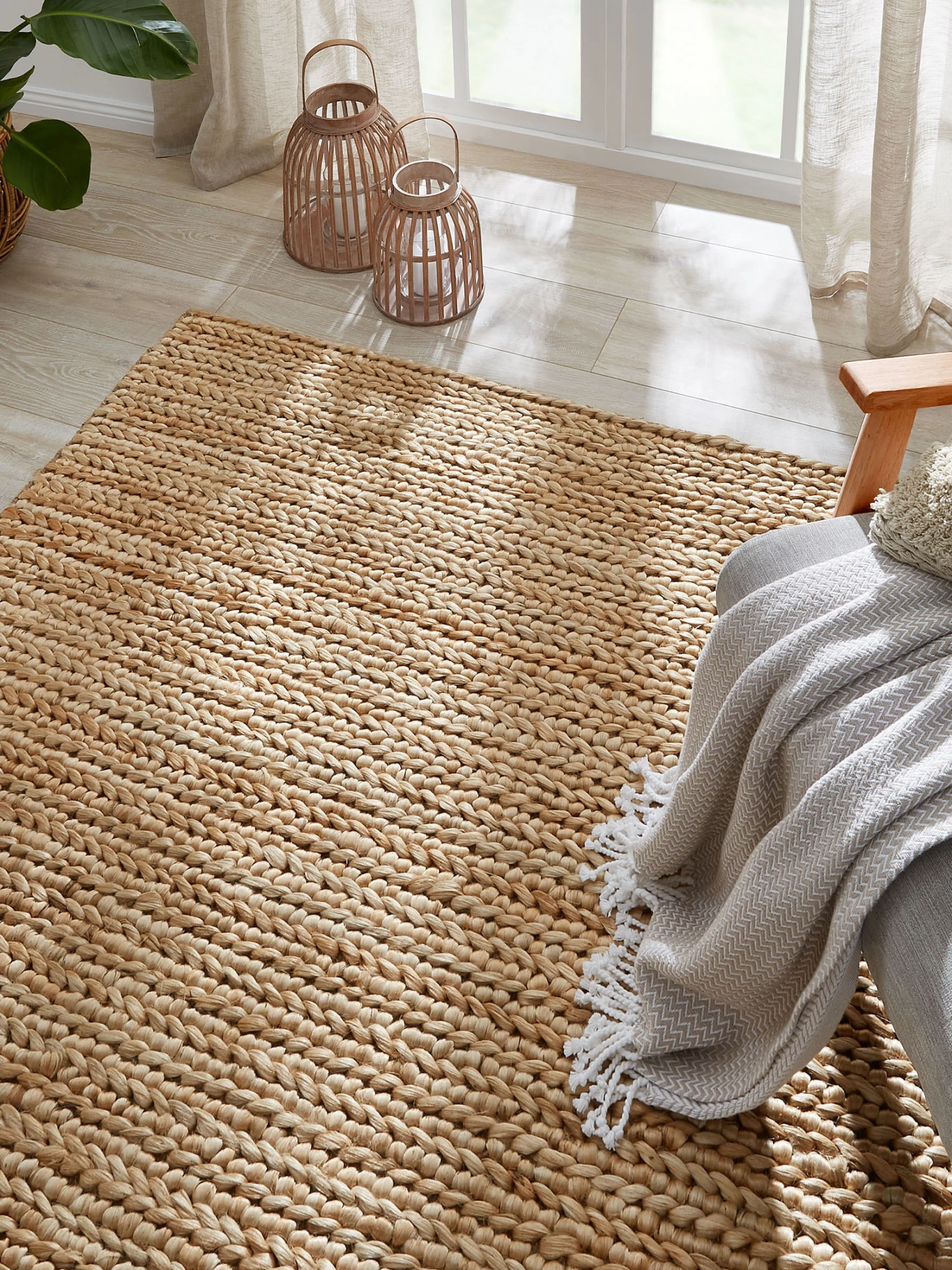 Jute-Teppich, Natur 4 Jute-Teppich, Natur – Bild 2