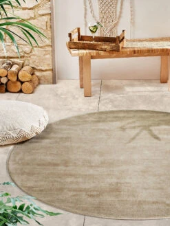 Viskose-Teppich, Sand