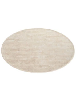 Viskose-Teppich, Creme -Sweet Beteppiche Geschaft Piemonte UniTeppich Creme 150rund fper