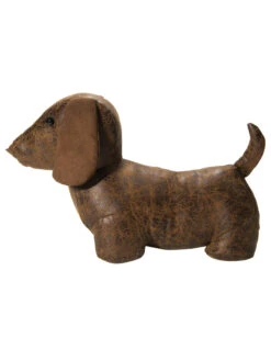 Figur, Braun -Sweet Beteppiche Geschaft Puppy Tuerstopper Braun 15x35x22 per2