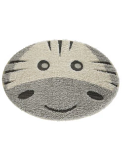 Kinder-Teppich, Hellgrau -Sweet Beteppiche Geschaft Quagga KinderTeppich Grau Hellgrau 120rund fper