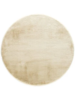 Kunstfell-Teppich, Creme -Sweet Beteppiche Geschaft Ranua KunstfellTeppich Creme 160rund pla2