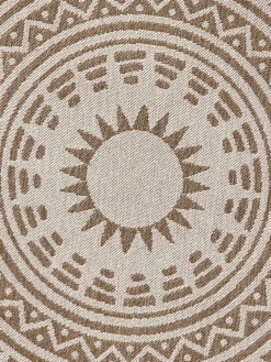 Outdoor-Teppich, Natur 11 Outdoor-Teppich, Natur -Sweet Beteppiche Geschaft Savela FlachgewebeTeppich beige Natur 160rund lup