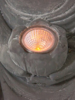 Figur, Hellgrau -Sweet Beteppiche Geschaft SitzenderBuddha Figur Grau Hellgrau 36x29x50 lup2