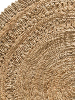 Jute-Teppich, Natural -Sweet Beteppiche Geschaft Skyarp JuteTeppich Beige Natural 150rund lup