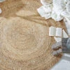 Jute-Teppich, Natural -Sweet Beteppiche Geschaft Skyarp JuteTeppich Beige Natural 150rund mil2