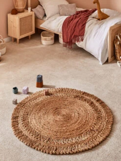 Jute-Teppich, Natural -Sweet Beteppiche Geschaft Skyarp JuteTeppich Beige Natural 150rund mil3