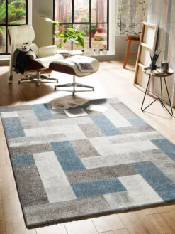 Moderner Teppich, Blue Avenue