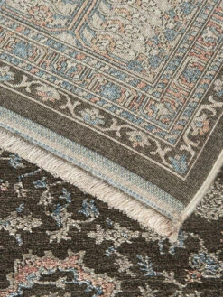 Vintage-Teppich, Silver-Blue -Sweet Beteppiche Geschaft Valdiva VintageTeppich Grau SilverBlue 200x290 wel