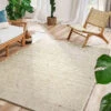 Woll-Teppich, Light Beige 1 Woll-Teppich, Light Beige -Sweet Beteppiche Geschaft Vennesund HandwebTeppich Creme Hellbeige 170x230 mil